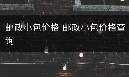 邮政小包价格 邮政小包价格查询