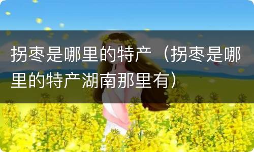 拐枣是哪里的特产（拐枣是哪里的特产湖南那里有）