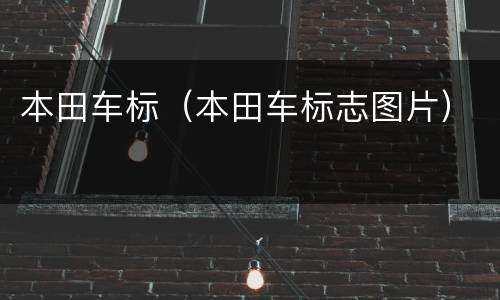 本田车标（本田车标志图片）