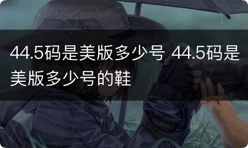 44.5码是美版多少号 44.5码是美版多少号的鞋