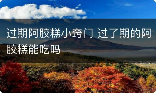 过期阿胶糕小窍门 过了期的阿胶糕能吃吗