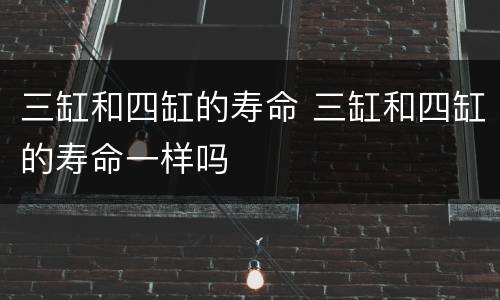 三缸和四缸的寿命 三缸和四缸的寿命一样吗
