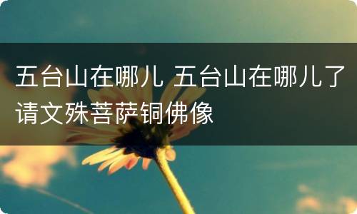 五台山在哪儿 五台山在哪儿了请文殊菩萨铜佛像