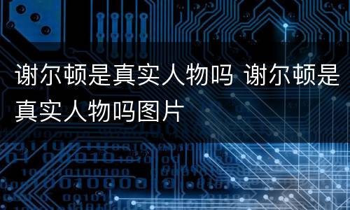 谢尔顿是真实人物吗 谢尔顿是真实人物吗图片
