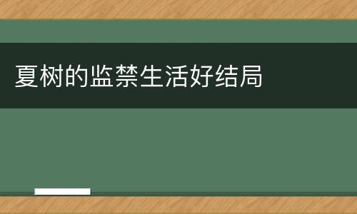 夏树的监禁生活好结局