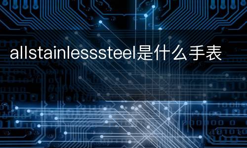 allstainlesssteel是什么手表
