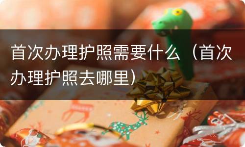 首次办理护照需要什么（首次办理护照去哪里）
