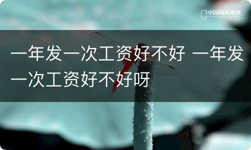 一年发一次工资好不好 一年发一次工资好不好呀