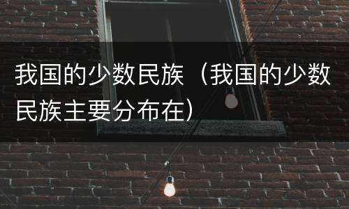 我国的少数民族（我国的少数民族主要分布在）
