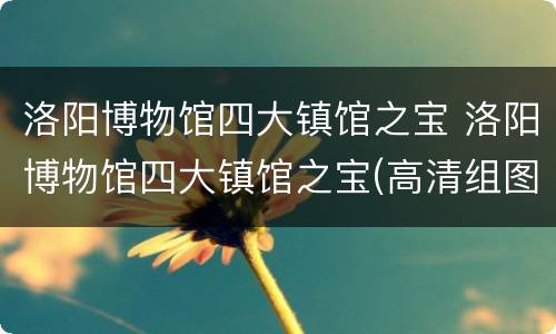 洛阳博物馆四大镇馆之宝 洛阳博物馆四大镇馆之宝(高清组图