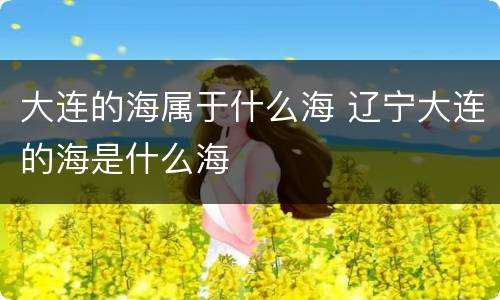 大连的海属于什么海 辽宁大连的海是什么海