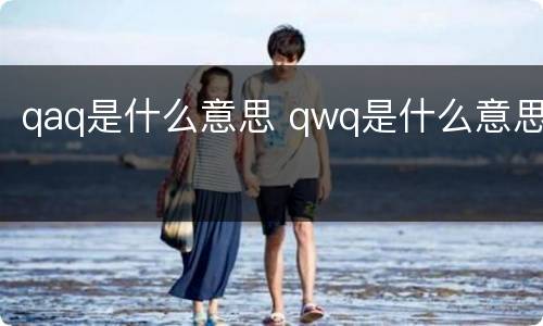 qaq是什么意思 qwq是什么意思