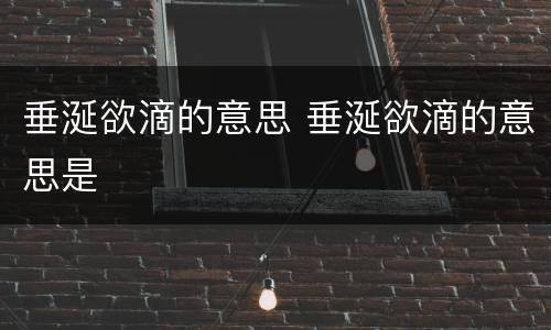 垂涎欲滴的意思 垂涎欲滴的意思是