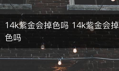 14k紫金会掉色吗 14k紫金会掉色吗