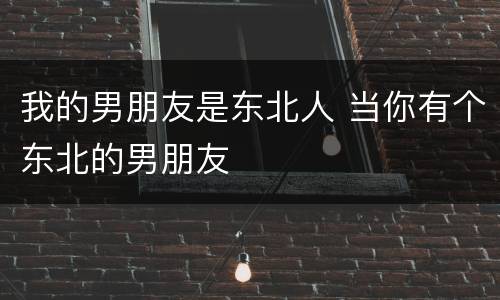 我的男朋友是东北人 当你有个东北的男朋友