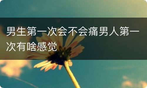 男生第一次会不会痛男人第一次有啥感觉