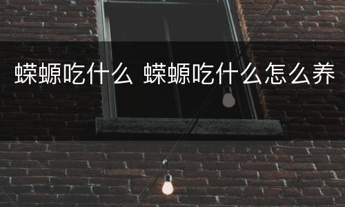 蝾螈吃什么 蝾螈吃什么怎么养