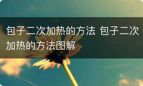 包子二次加热的方法 包子二次加热的方法图解