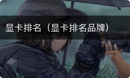 显卡排名（显卡排名品牌）