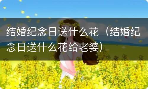 结婚纪念日送什么花（结婚纪念日送什么花给老婆）
