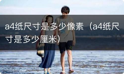 a4纸尺寸是多少像素（a4纸尺寸是多少厘米）