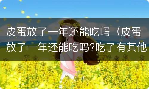 皮蛋放了一年还能吃吗（皮蛋放了一年还能吃吗?吃了有其他影响吗）