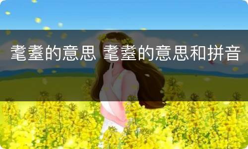 耄耋的意思 耄耋的意思和拼音
