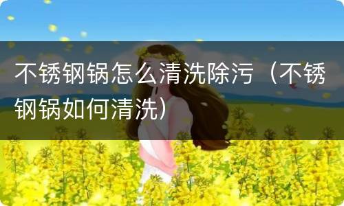 不锈钢锅怎么清洗除污（不锈钢锅如何清洗）