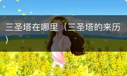 三圣塔在哪里（三圣塔的来历）